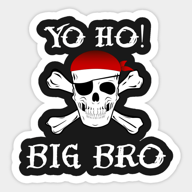Pirate Big Brother Sticker by jaybirdjill